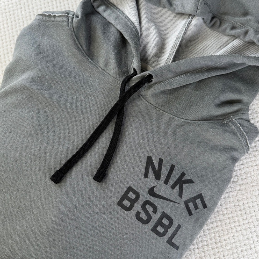 Nike BSBL Dri-FIT Grey Short Sleeve Baseball Hoodie XL 880921-063